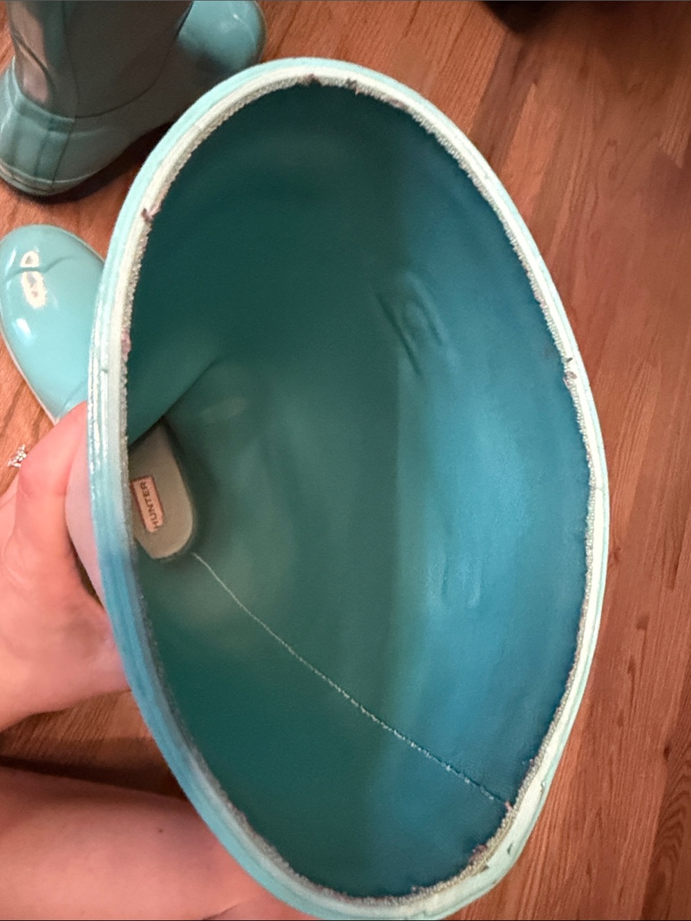 Hunter Tall Rain Boots - RARE Tiffany Blue - Picture 12 of 12